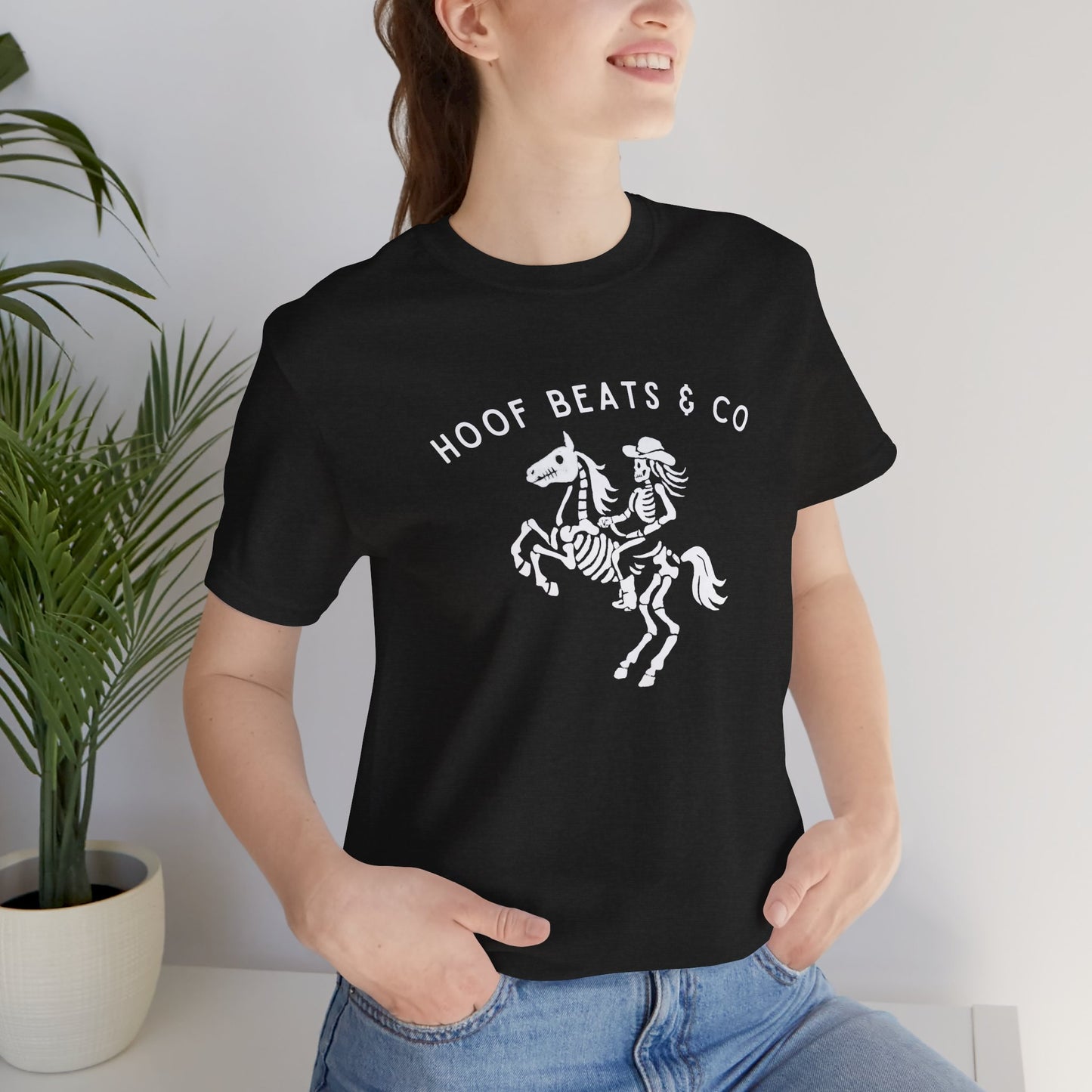 "Ghost Rider Jolly Roger" – Skeleton Pirate Cowgirl Tee